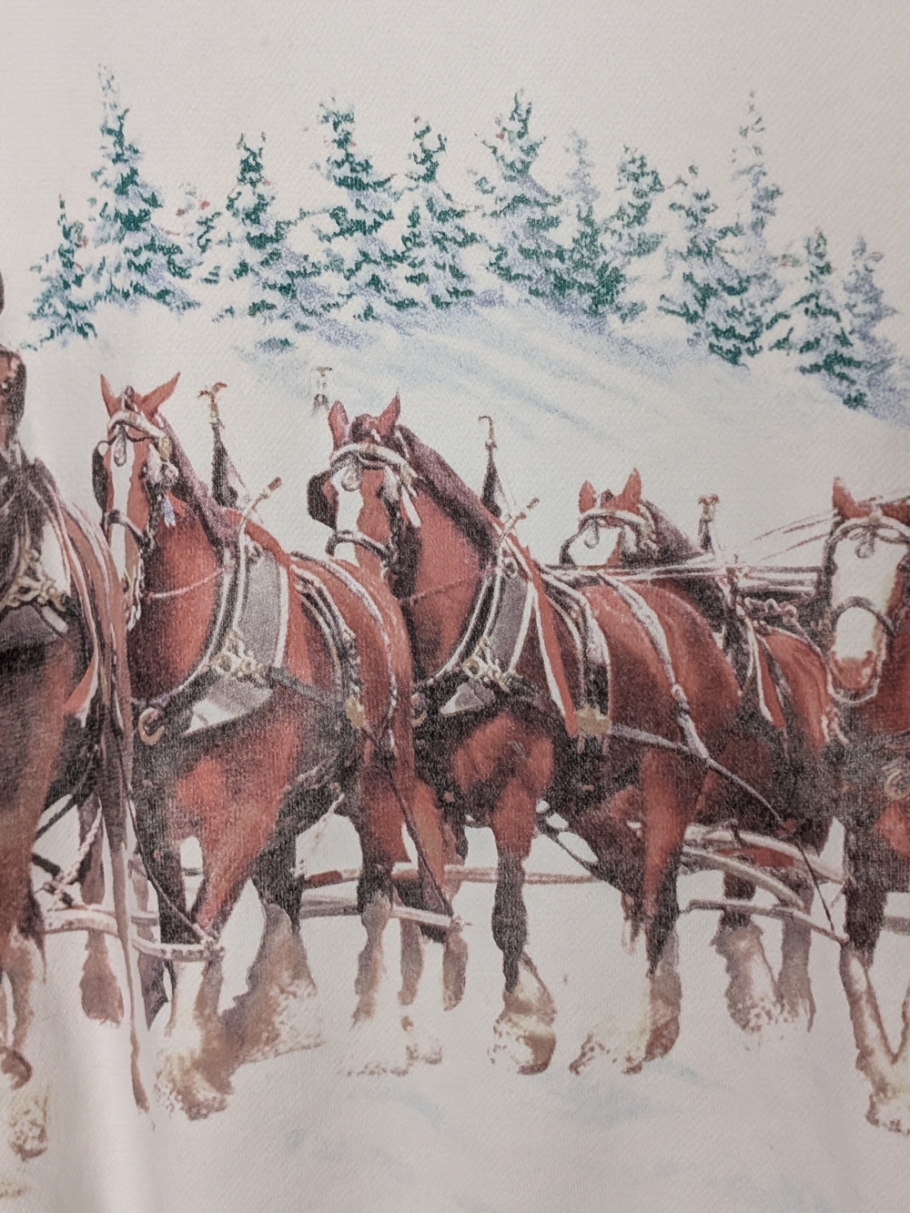 Abercrombie & Fitch Oversized Budweiser Clydesdale Holiday Graphic - Picture 6 of 16